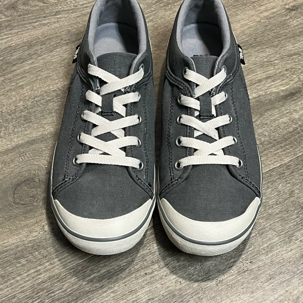 Teva Women’s Freewheel Washed Canvas Sneakers - Size 8 - Grey/Beige - Picture 6 of 10